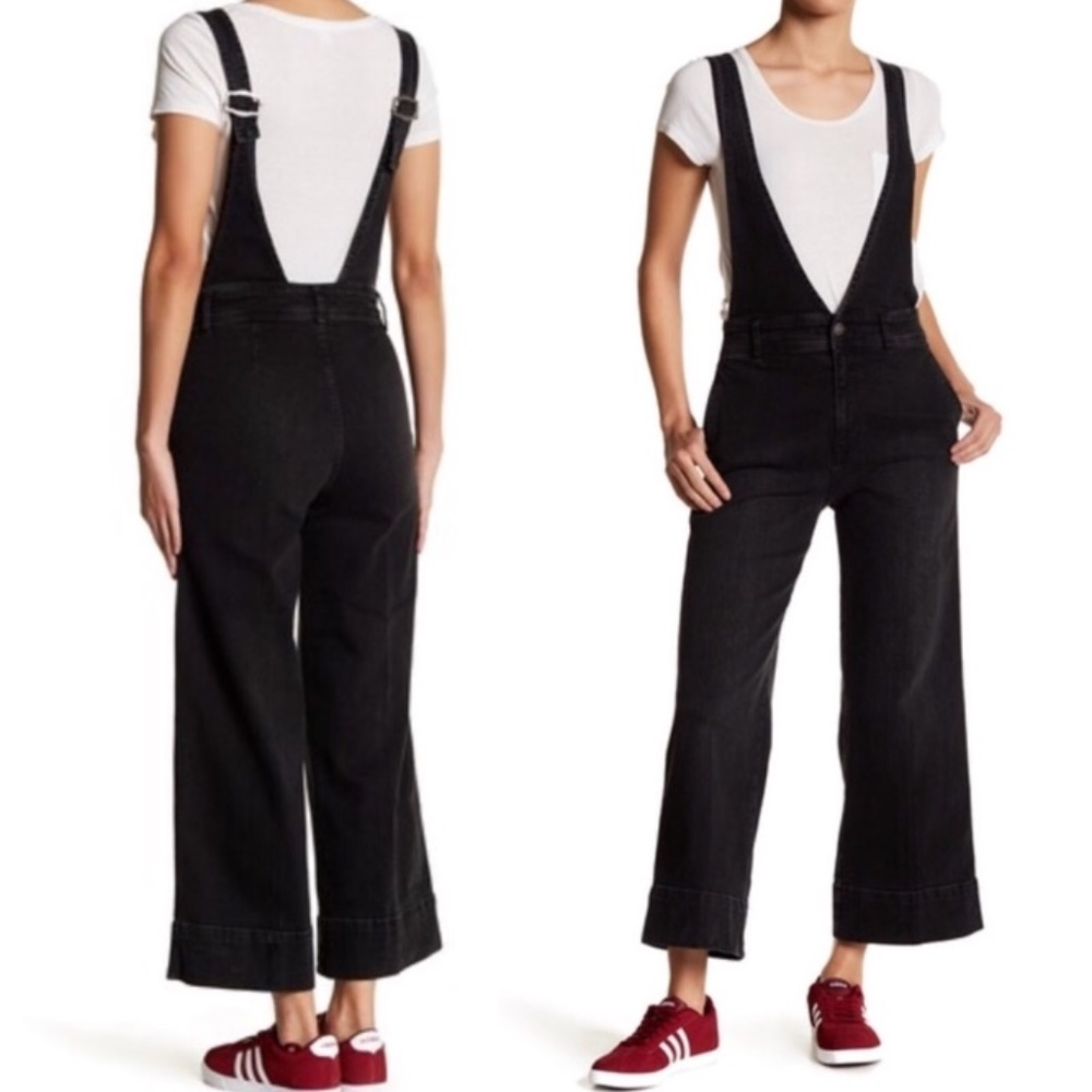 Free People V Neck Flare Overalls